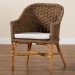 bali & pari Luis Bohemian Natural Seagrass and Rattan Arm Chair - BSOSC661SG-Luis-Light Brown Seagrass-CC