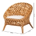 bali & pari Robista Bohemian Natural Rattan Accent Chair - BSOROBISTA-Rattan/Wicker Weave-CC