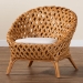 bali & pari Robista Bohemian Natural Rattan Accent Chair - BSOROBISTA-Rattan/Wicker Weave-CC