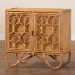 bali & pari Baylor Bohemian Light Honey Rattan Storage Cabinet - BSOTORAJA-Light Honey Rattan-Cabinet