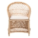 bali & pari Casilda Bohemian Natural Braided Rattan Arm Chair - BSORCN 012-Natural Rattan-AC