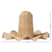 bali & pari Lavada Bohemian Natural Scalloped Rattan Pendant Lampshade - BSOS24-L04-Natural Rattan-Lampshade