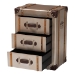 Baxton Studio Naylor Vintage Matte Bronze 3-Drawer Cabinet - BSOJY24A008-Wooden-Cabinet