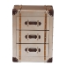 Baxton Studio Naylor Vintage Matte Bronze 3-Drawer Cabinet - BSOJY24A008-Wooden-Cabinet