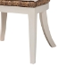 bali & pari Ubud Bohemian Natural Seagrass and Mahogany Wood Dining Chair - BSOUbud-Banana Weave-Natural Rattan-DC