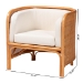 bali & pari Bandung Bohemian Light Honey Rattan Accent Chair - BSOBandung-Light Honey Rattan-AC