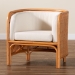 bali & pari Bandung Bohemian Light Honey Rattan Accent Chair - BSOBandung-Light Honey Rattan-AC