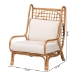bali & pari Helina Bohemian Light Honey Rattan Accent Chair - BSOHelina-Light Honey Rattan-AC
