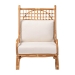 bali & pari Helina Bohemian Light Honey Rattan Accent Chair - BSOHelina-Light Honey Rattan-AC