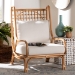 bali & pari Helina Bohemian Light Honey Rattan Accent Chair - BSOHelina-Light Honey Rattan-AC