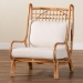 bali & pari Helina Bohemian Light Honey Rattan Accent Chair - BSOHelina-Light Honey Rattan-AC