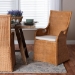 bali & pari Amsterdam Bohemian Light Honey Rattan Dining Chair - BSOAmsterdam-Light Honey Rattan Cushioned-DC