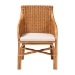bali & pari Carolyn Bohemian Light Honey Rattan Dining Chair - BSOCarolyn-Light Honey Rattan Cushioned-DC