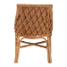 bali & pari Carolyn Bohemian Light Honey Rattan Dining Chair - BSOCarolyn-Light Honey Rattan Cushioned-DC