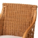 bali & pari Carolyn Bohemian Light Honey Rattan Dining Chair - BSOCarolyn-Light Honey Rattan Cushioned-DC
