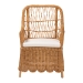 bali & pari Teresa Bohemian Light Honey Scalloped Rattan Arm Chair - BSOTeresa-Light Honey Rattan Cushioned-AC