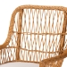 bali & pari Teresa Bohemian Light Honey Scalloped Rattan Arm Chair - BSOTeresa-Light Honey Rattan Cushioned-AC