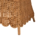 bali & pari Teresa Bohemian Light Honey Scalloped Rattan Arm Chair - BSOTeresa-Light Honey Rattan Cushioned-AC
