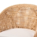 bali & pari Lumajang Bohemian Light Honey Rattan and Wood 2-Piece Dining Chair Set - BSOLumajang-Light Honey/Light Brown Rattan-DC