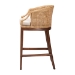 bali & pari Lumajang Bohemian Light Honey Rattan and Wood Bar Stool - BSOLumajang-Light Honey/Light Brown Rattan-BS