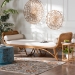 bali & pari Veve Bohemian Light Honey Rattan Daybed - BSOVeve-Light Honey Rattan/Cushioned-Daybed