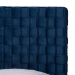 Baxton Studio Emlyn Glam and Luxe Navy Blue Velvet Fabric Queen Size Panel Bed - BSOEmlyn-Navy Blue-Queen
