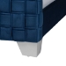 Baxton Studio Emlyn Glam and Luxe Navy Blue Velvet Fabric Queen Size Panel Bed - BSOEmlyn-Navy Blue-Queen