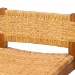 bali & pari Asgart Bohemian Natural Rattan and Mahogany Wood Bar Stool - BSOAsgart-SVN089-Mahogany/Rattan-BS