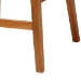 bali & pari Asgart Bohemian Natural Rattan and Mahogany Wood Bar Stool - BSOAsgart-SVN089-Mahogany/Rattan-BS