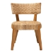 bali & pari Sabit Bohemian Seagrass and Mahogany Wood Dining Chair - BSOSabit-SVN086-Mahogany/Seagrass-DC