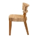 bali & pari Sabit Bohemian Seagrass and Mahogany Wood Dining Chair - BSOSabit-SVN086-Mahogany/Seagrass-DC