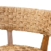 bali & pari Sabit Bohemian Seagrass and Mahogany Wood Dining Chair - BSOSabit-SVN086-Mahogany/Seagrass-DC