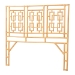 bali & pari Galvan Bohemian Natural Rattan Queen Size Standalone Headboard