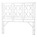 bali & pari Sampson Bohemian White Rattan Queen Size Standalone Headboard
