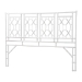 bali & pari Sampson Bohemian White Rattan King Size Standalone Headboard