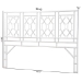 bali & pari Sampson Bohemian White Rattan King Size Standalone Headboard - BSOWS30503-5B W200-White Rattan-HB-King