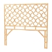 bali & pari Kalcya Bohemian Natural Rattan Queen Size Standalone Headboard