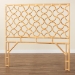 bali & pari Kalcya Bohemian Natural Rattan Queen Size Standalone Headboard - BSOWS30503-1B W162-Natural Rattan-HB-Queen
