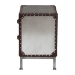 Baxton Studio Jacey Vintage Silver Metal 2-Drawer End Table - BSOJY24A032-Wooden-Cabinet