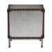 Baxton Studio Jacey Vintage Silver Metal 2-Drawer End Table - BSOJY24A032-Wooden-Cabinet