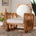 bali & pari Tiramisu Bohemian Light Honey Rattan Arm Chair - BSOTiramisu-Light Honey Rattan-AC
