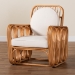 bali & pari Tiramisu Bohemian Light Honey Rattan Arm Chair - BSOTiramisu-Light Honey Rattan-AC
