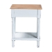 Baxton Studio Legrand Classic French Two-Tone White and Natural Brown 1-Drawer End Table - BSOJY23B395-Wooden White/Light Brown-ET