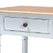 Baxton Studio Legrand Classic French Two-Tone White and Natural Brown 1-Drawer End Table - BSOJY23B395-Wooden White/Light Brown-ET