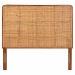 bali & pari Caspia Bohemian Natural Rattan and Mahogany Wood Queen Size Headboard - BSOCaspia-Teak-HB-Queen-KD