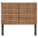 bali & pari Alise Bohemian Seagrass and Dark Brown Mahogany Wood King Size Headboard - BSOAlise-Seagrass-HB-King-KD