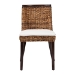 bali & pari Abbas Bohemian Seagrass and Dark Brown Wood Dining Chair - BSOMD-39696 Magic-Dark Brown/Abaca Natural-DC