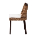 bali & pari Abbas Bohemian Seagrass and Dark Brown Wood Dining Chair - BSOMD-39696 Magic-Dark Brown/Abaca Natural-DC