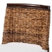 bali & pari Abbas Bohemian Seagrass and Dark Brown Wood Dining Chair - BSOMD-39696 Magic-Dark Brown/Abaca Natural-DC