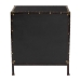 Baxton Studio Laura Vintage Black Canvas 2-Drawer End Table Trunk - BSOJY23B236-Laura Black Trunk-ET
